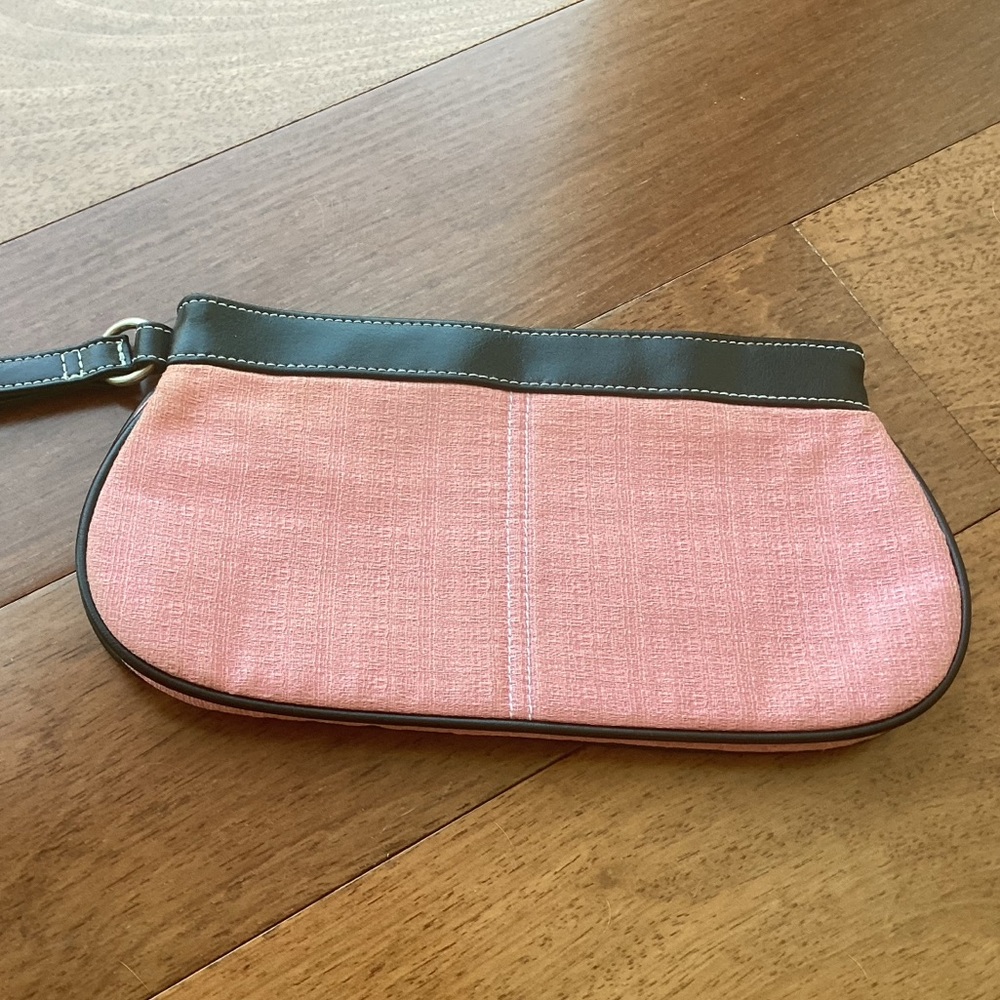 SALE - Victoria's Secret Pink Canvas Wristlet Clutch